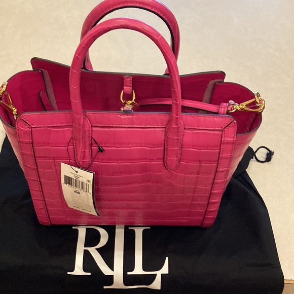 COPY - Ralph Lauren, leather handbag with attachable straps. - Picture 3 of 9